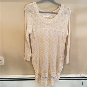 Millau Cream Long Sleeve Sweater Size Small